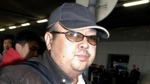 This photo taken on 11 February 2007 shows a man believed to be Kim Jong-nam, at Beijing's international airport, China.