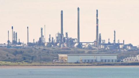 Valero oil refinery