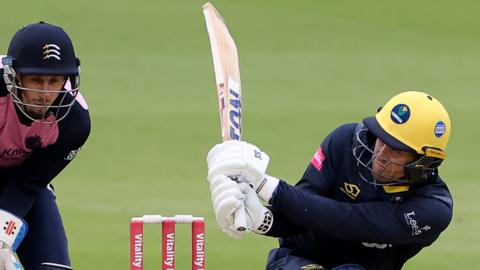 Colin Ingram takes a shot for Glamorgan