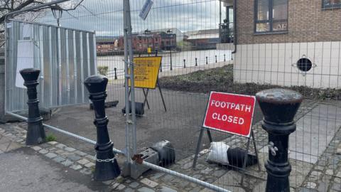 Towpath closure