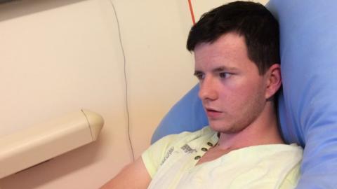 Nathan Davies recovers in hospital