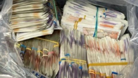 Cash seized by Greater Manchester Police