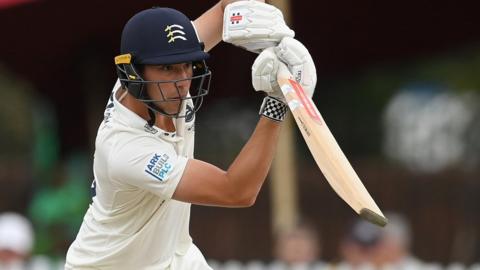 Joshua De Caires batting for Middlesex