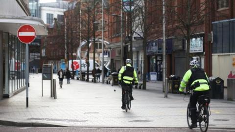 Police officers in Belfast