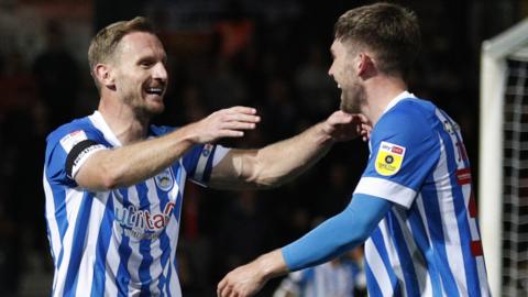 Huddersfield celebrate