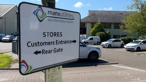Manx Utilities sign