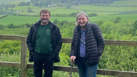 Parks Officer, Andrew Moulton and Lead Member for Environment, Councillor Netti Pearson.