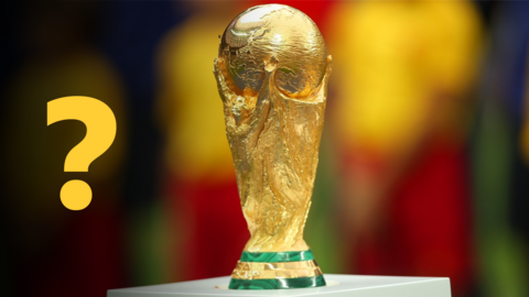 The World Cup trophy