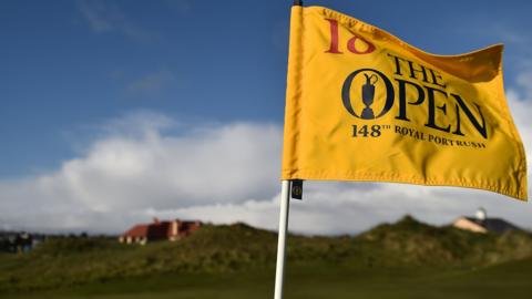 An Open flag at Royal Portrush