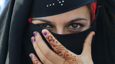 A Muslim woman, file pic
