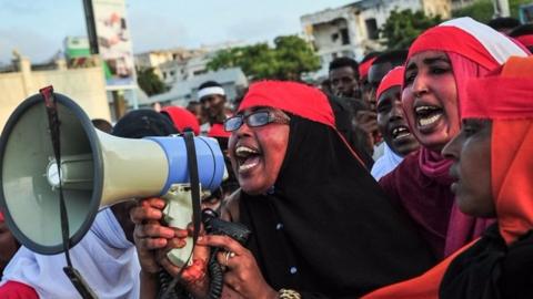 Women protest