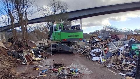 Friarton fly-tipping site
