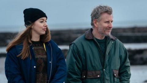 Actor Seána Kerslake stars with Patrick Kielty in Ballywalter