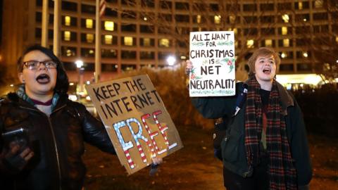 Net neutrality protest