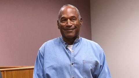 OJ Simpson arrives for his parole hearing at Lovelock Correctional Centre in Lovelock, Nevada, 20 July 2017