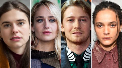 Left-right: Alison Oliver, Jemima Kirke, Joe Alwyn, Sasha Lane