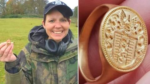 Michelle Vall and the ring she found