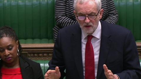 Jeremy Corbyn at PMQs