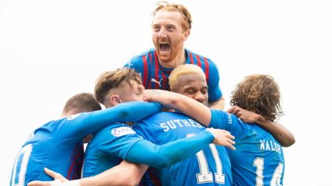 Inverness celebrate scoring