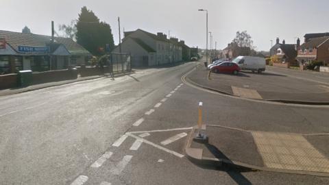 The Green, near Brook Lane junction, in Thringstone, Leicestershire