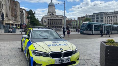 Police car in Nottingham