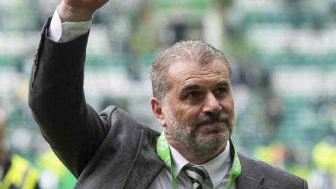 Ange Postecoglou after a cinch Premiership match between Celtic and Aberdeen at Celtic Park