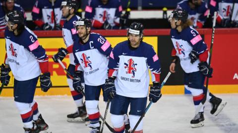 Great Britain team against the Czech Republic