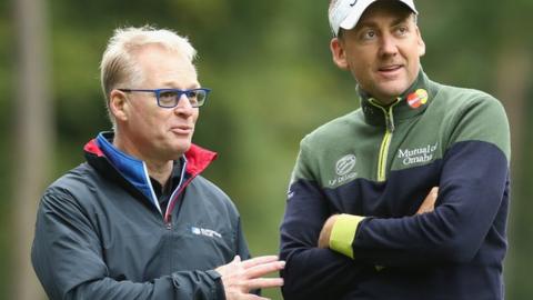 Keith Pelley, European Tour chief, and golfer Ian Poulter