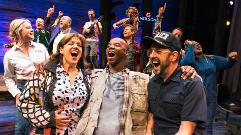 The original Broadway cast of Come From Away
