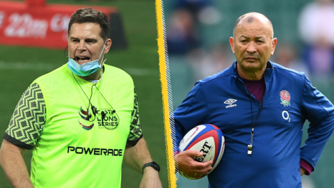 Rassie Erasmus and Eddie Jones