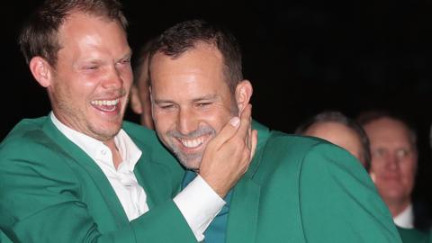 Sergio Garcia with Danny Willett