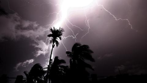lightning in Kolkata, May 2020