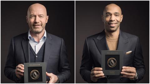 Alan Shearer (left) and Thierry Henry