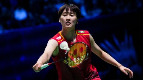 Chen Yufei of China competes in the Women's Singles
