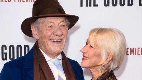 Stars of The Good Liar attended the world premiere at the BFI in London. Helen Mirren and Sir Ian McKellen are starring in a film together for the first time.