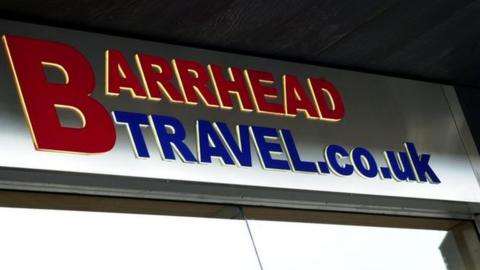 Barrhead Travel sign