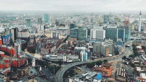 Aerial view of Birmingham (generic image)