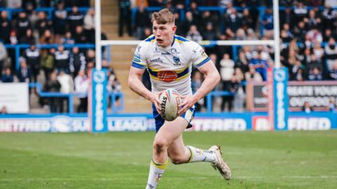 Warrington’s Matty Nicholson in action