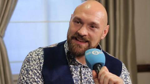 Heavyweight boxer Tyson Fury