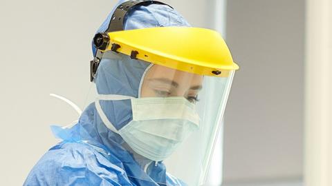 Woman in PPE