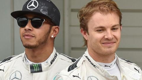 Hamilton and Rosberg