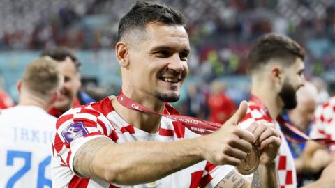 Croatia defender Dejan Lovren at the 2022 World Cup in Qatar