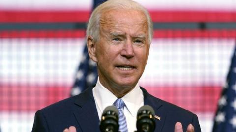 Joe Biden speaks at a campaign event in Pittsburgh