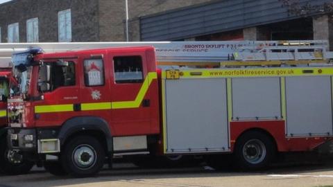 Norfolk Fire and Rescue Service vehicles