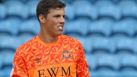 Joe Fryer in action for Carlisle United