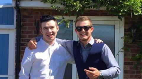 Reece Beesley with his brother Conor
