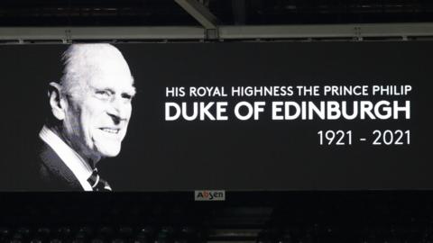 A tribute to Prince Philip at Craven Cottage