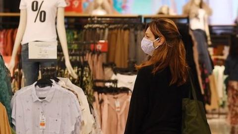 Woman in a shop