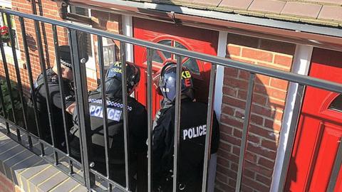 Police raids in East Sussex re modern slavery offences