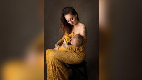 Harriet breastfeeding